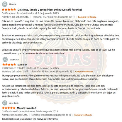 SuperHuman™|Mushroom Coffee - Café Instantáneo con 6 Hongos Funcionales - Claridad Mental y Energia Sostenida