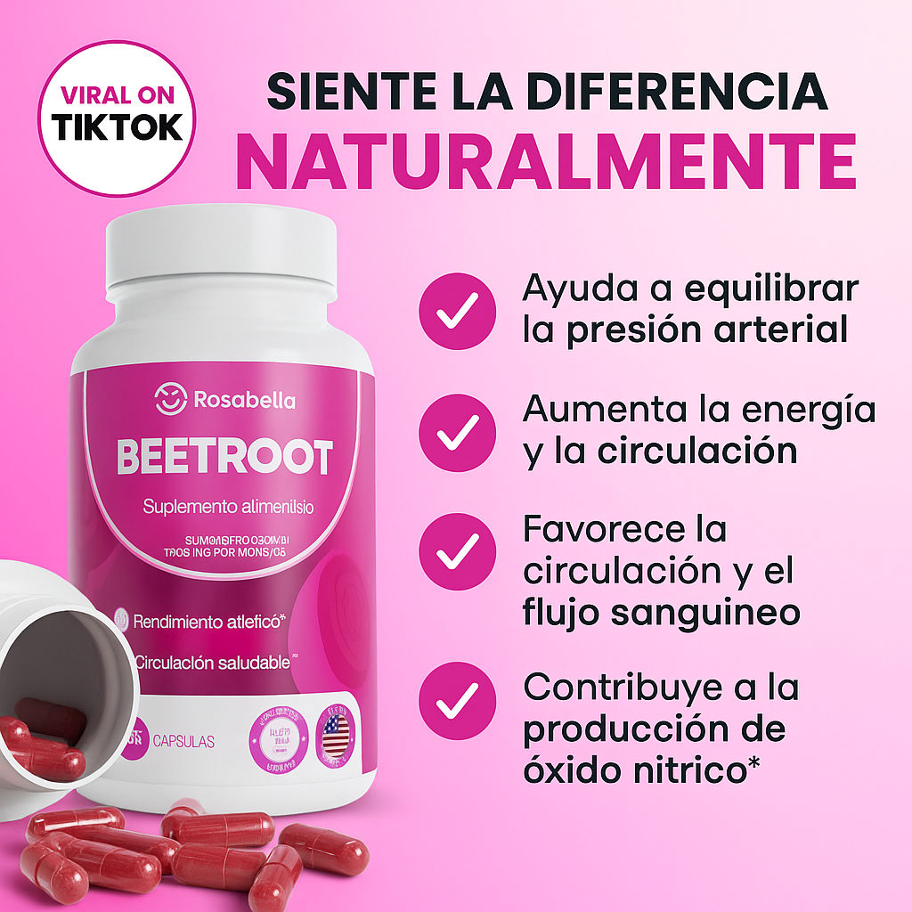 BEETROOT | SUPLEMENTO NATURAL PARA LA CIRCULACIÓN Y CORAZÓN FUERTE