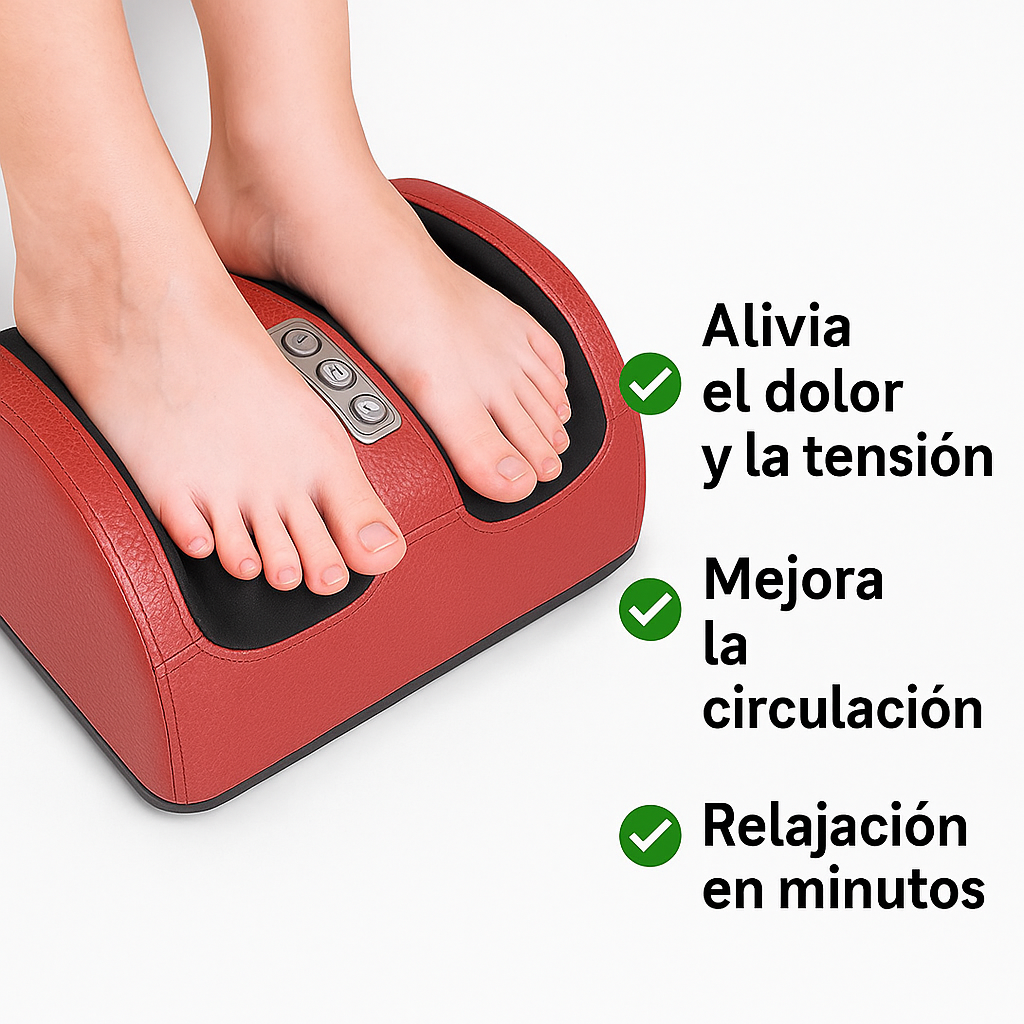 SHIATZU | Masajeador Eléctrico Tecnología Japonesa + 1 Removedor de Callos Profesional GRATIS